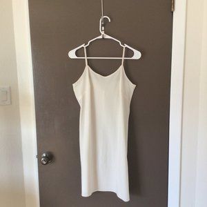 White slip dress